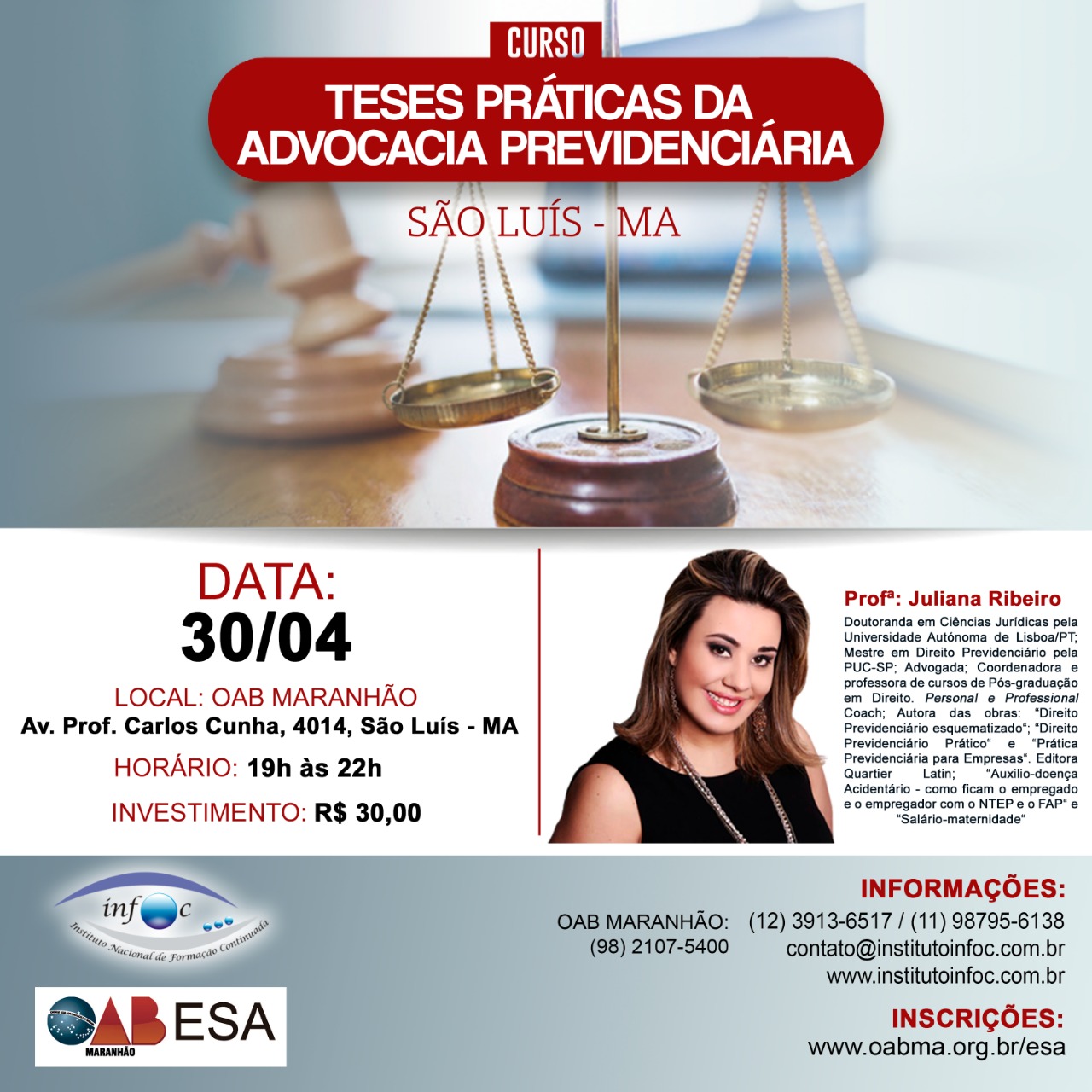 Curso Advocacia Empresarial Previdenciária - Cursos - ESA